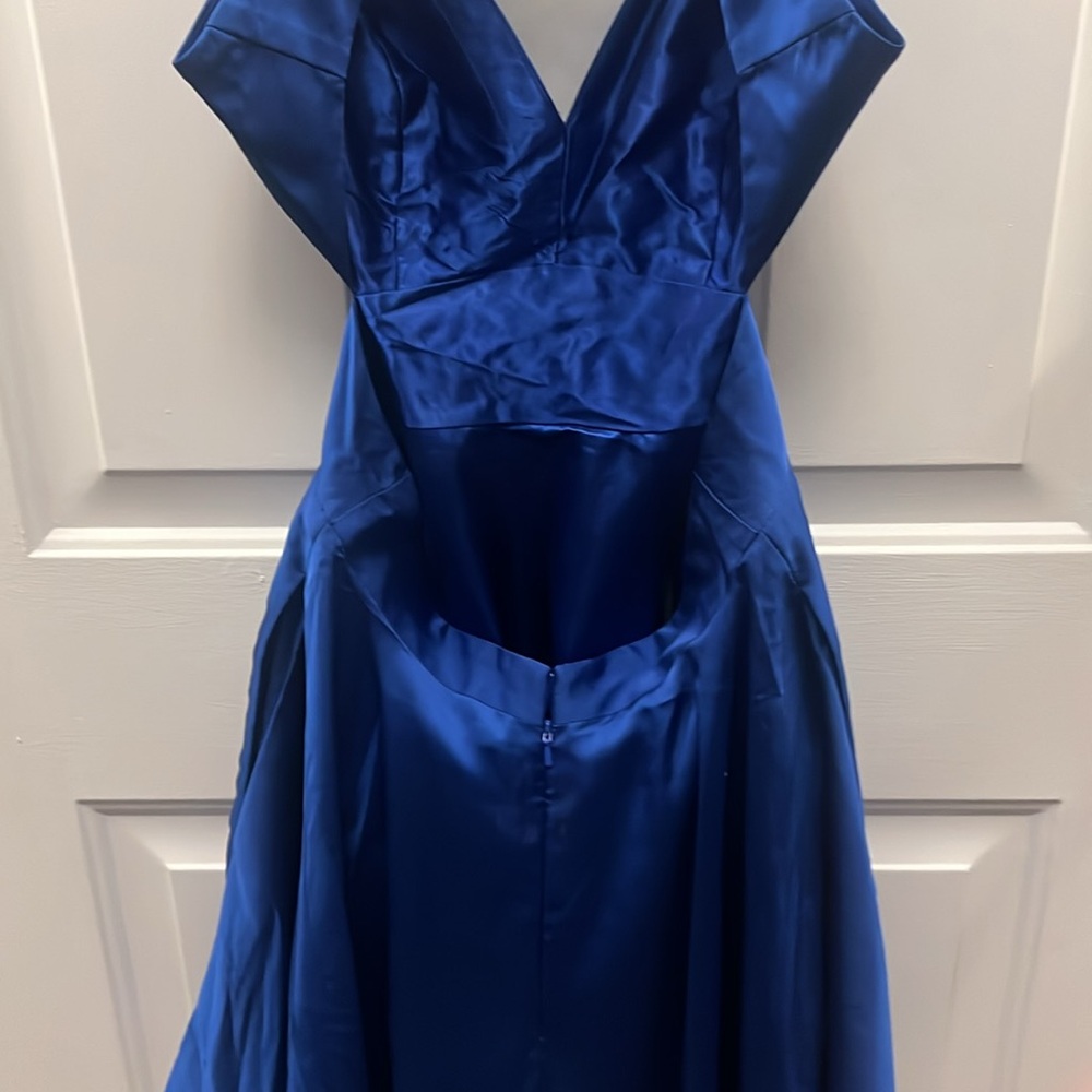 Elegant Blue Women's Dress - Picture 5 of 9
